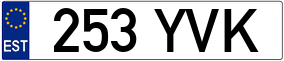 Trailer License Plate